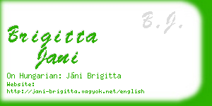 brigitta jani business card